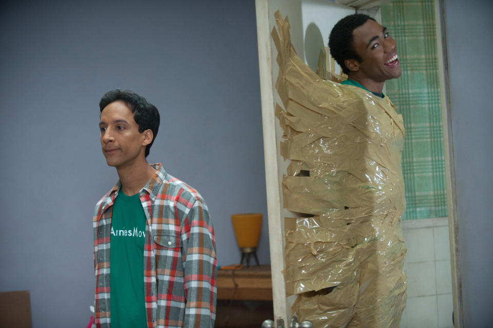Troy and Abed getting up to some shenanigans in Community