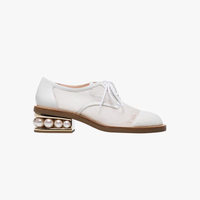 Nicholas Kirkwood Silver Casati Pearl 35 Derby Shoes - Farfetch