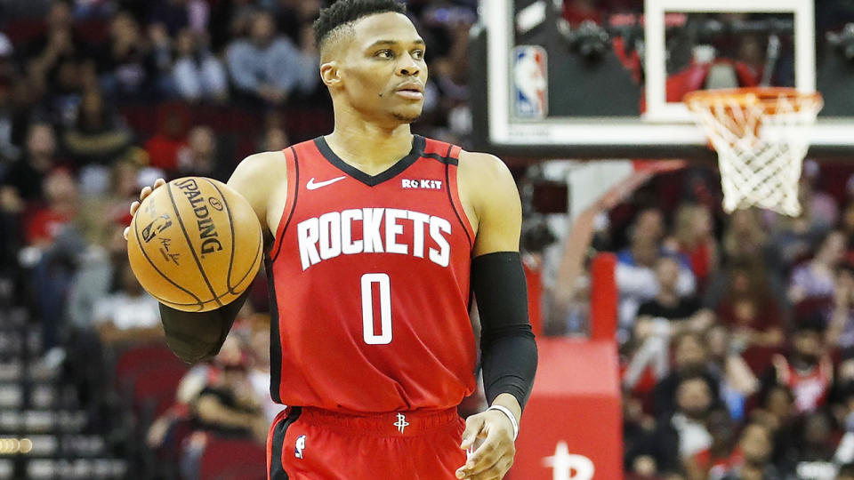 Russell Westbrook, pictured here in action for the Houston Rockets.