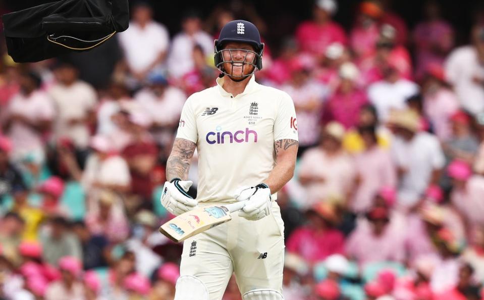 Ben Stokes had to laugh at his luck when his bail failed to fall after his stump was glanced (Jason O’Brien/PA) (PA Wire)