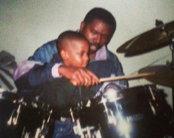 <p>Travis Scott Instagram</p> Travis Scott and his father Jacques Webster Sr.