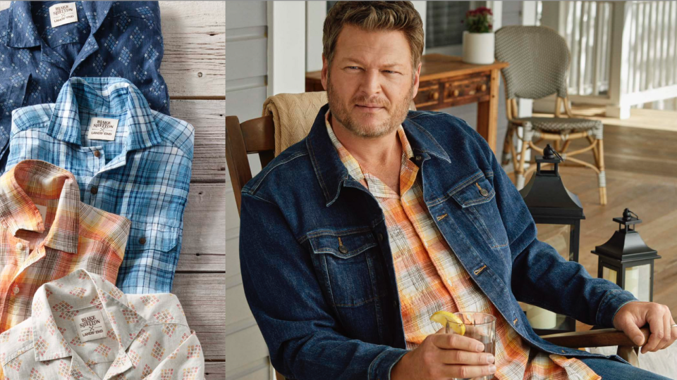 Shop shirts designed by Blake Shelton at Lands' End.