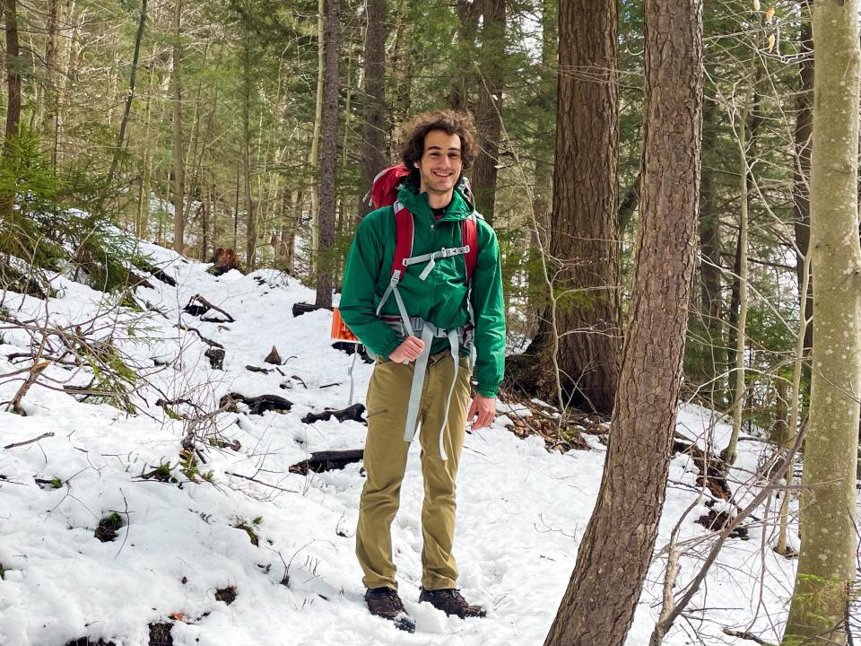 The author's first camping trip, in the Adirondacks.