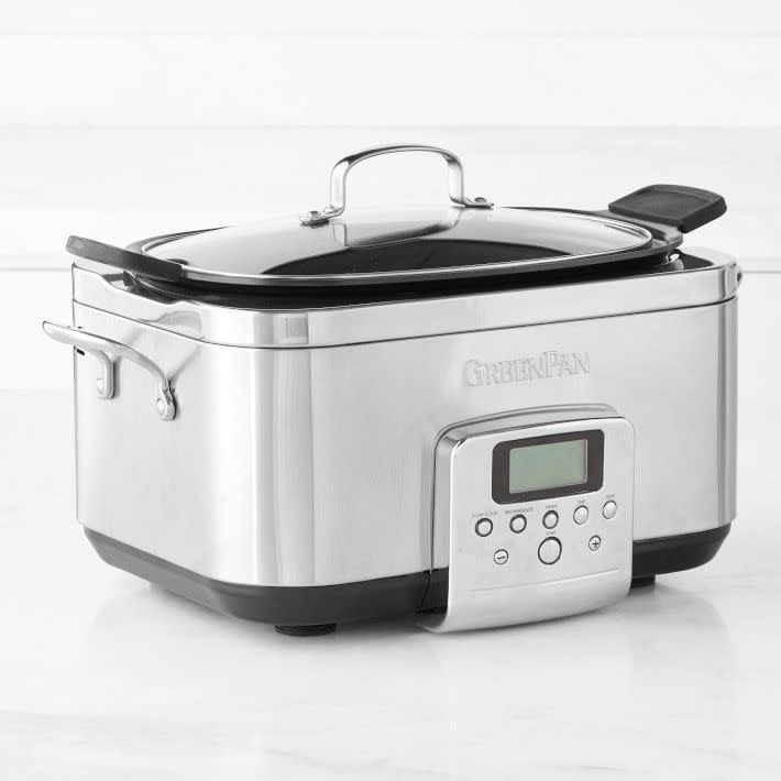 10) Premiere Stainless-Steel Slow Cooker