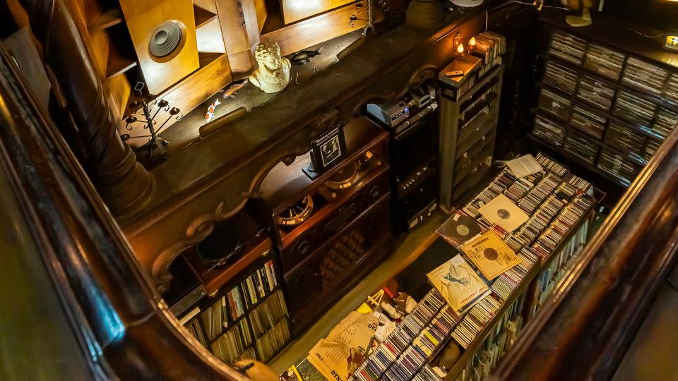 The cafe has more than 10,000 classical music CDs and records. - John S Lander/LightRocket/Getty Images