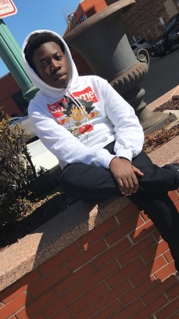 Emmanuel Komba, 16, poses in Milwaukee, Wisconsin.