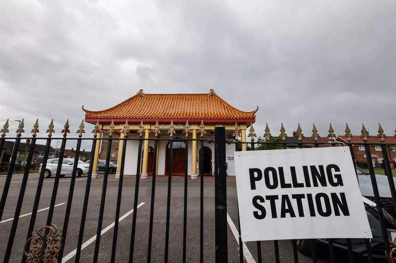 Voters have been casting their vote at Tian Cheng Temple