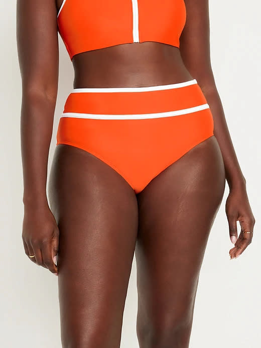 High-Waisted Bikini Swim Bottoms (Photo via Old Navy)