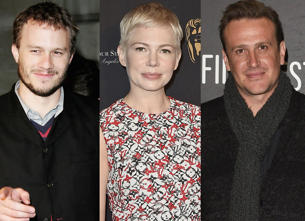 Heath Ledger, left, Michelle Williams, and Jason Segel (Photo: Getty Images)