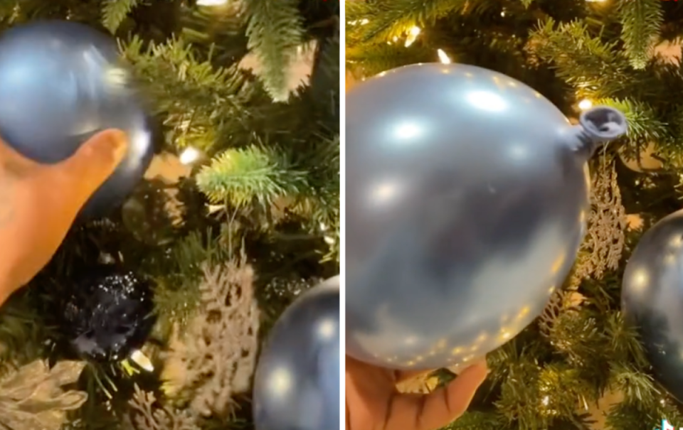 Christmas balloon bauble