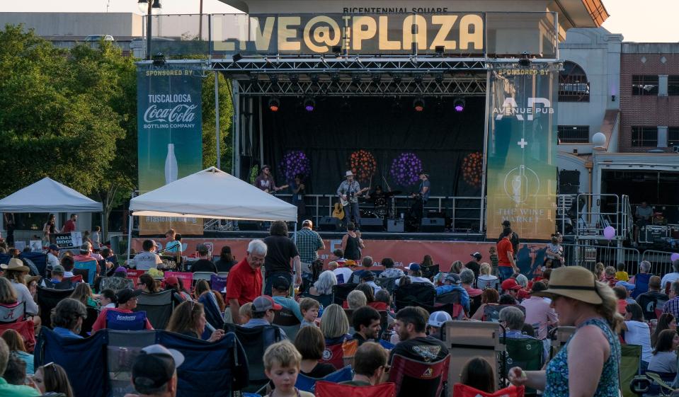 Music lovers gather at Government Plaza for Live at the Plaza Friday, June 23, 2023.