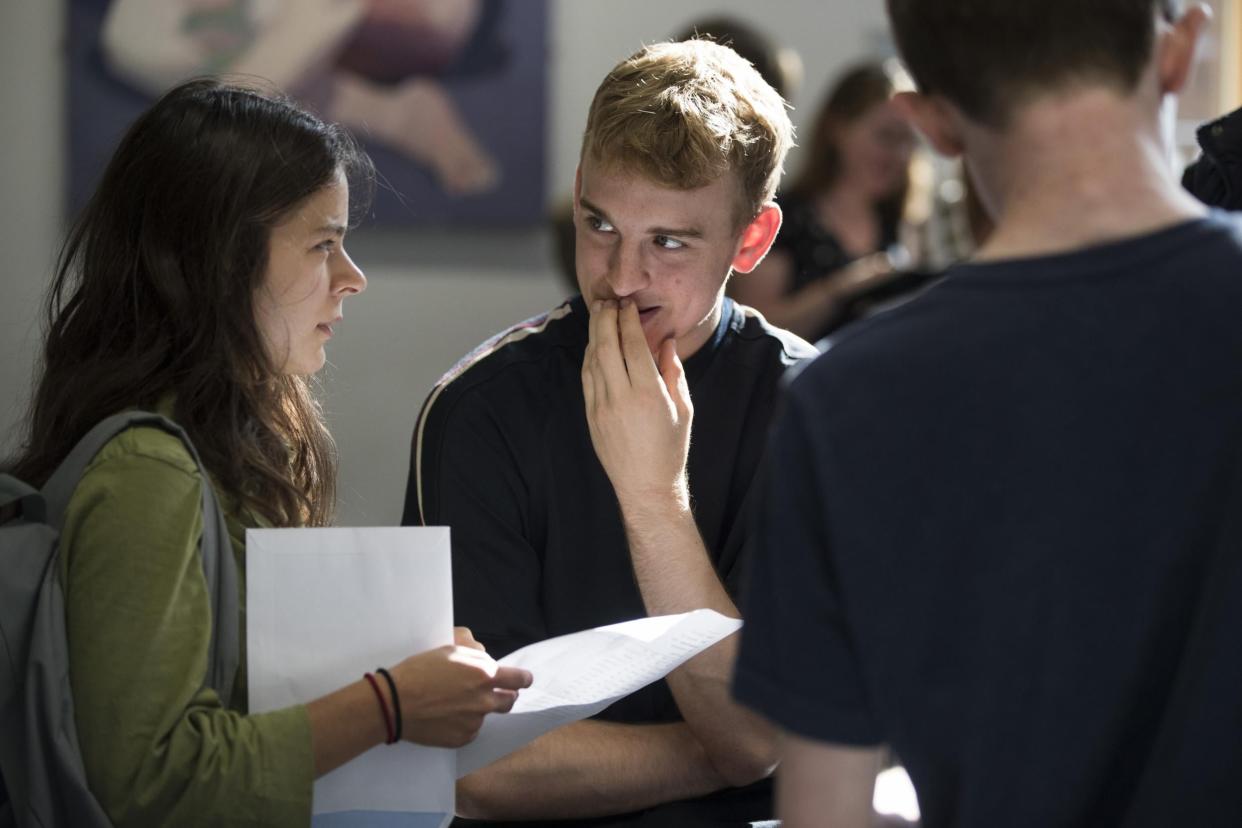 If you don't get the grades you wanted, you can resit your A-Levels the following year: Getty