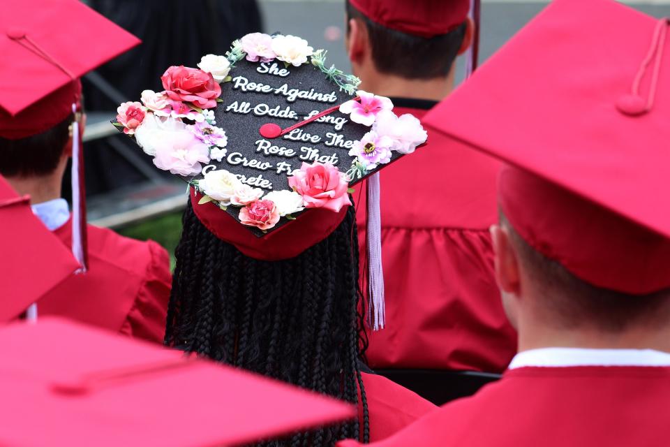 One graduate offered inspiration on the special day.