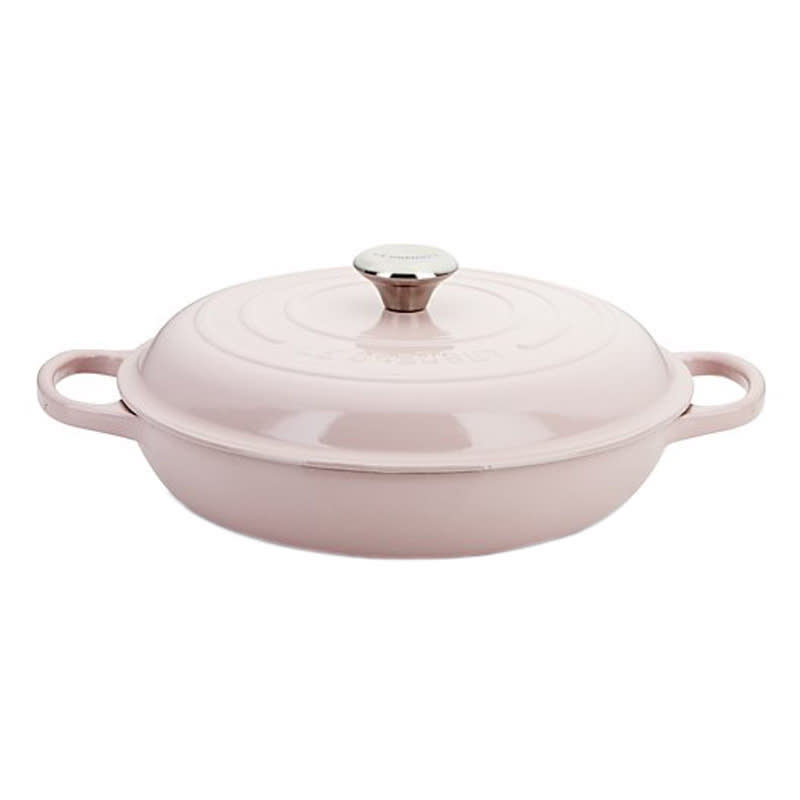 <a rel="nofollow noopener" href="http://rstyle.me/n/ck58vyjduw" target="_blank" data-ylk="slk:Signature Everyday Pan, Le Creuset, $295;elm:context_link;itc:0;sec:content-canvas" class="link ">Signature Everyday Pan, Le Creuset, $295</a><p> <strong>Related Articles</strong> <ul> <li><a rel="nofollow noopener" href="http://thezoereport.com/fashion/style-tips/box-of-style-ways-to-wear-cape-trend/?utm_source=yahoo&utm_medium=syndication" target="_blank" data-ylk="slk:The Key Styling Piece Your Wardrobe Needs;elm:context_link;itc:0;sec:content-canvas" class="link ">The Key Styling Piece Your Wardrobe Needs</a></li><li><a rel="nofollow noopener" href="http://thezoereport.com/entertainment/celebrities/met-gala-rami-malek-riz-ahmed-donald-glover-2017/?utm_source=yahoo&utm_medium=syndication" target="_blank" data-ylk="slk:We Somehow Missed The Best Pic From Last Night's Met Gala;elm:context_link;itc:0;sec:content-canvas" class="link ">We Somehow Missed The Best Pic From Last Night's Met Gala</a></li><li><a rel="nofollow noopener" href="http://thezoereport.com/beauty/celebrity-beauty/selena-gomez-met-gala-2017-makeup/?utm_source=yahoo&utm_medium=syndication" target="_blank" data-ylk="slk:How To Get Your Makeup To Look As Good As Selena Gomez's;elm:context_link;itc:0;sec:content-canvas" class="link ">How To Get Your Makeup To Look As Good As Selena Gomez's</a></li> </ul> </p>