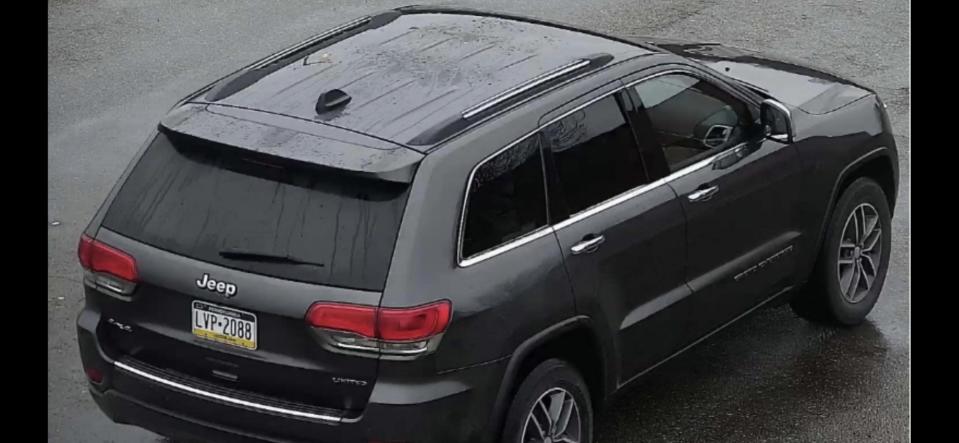 David Auvil was last seen driving this Jeep, Pennsylvania State Police say.