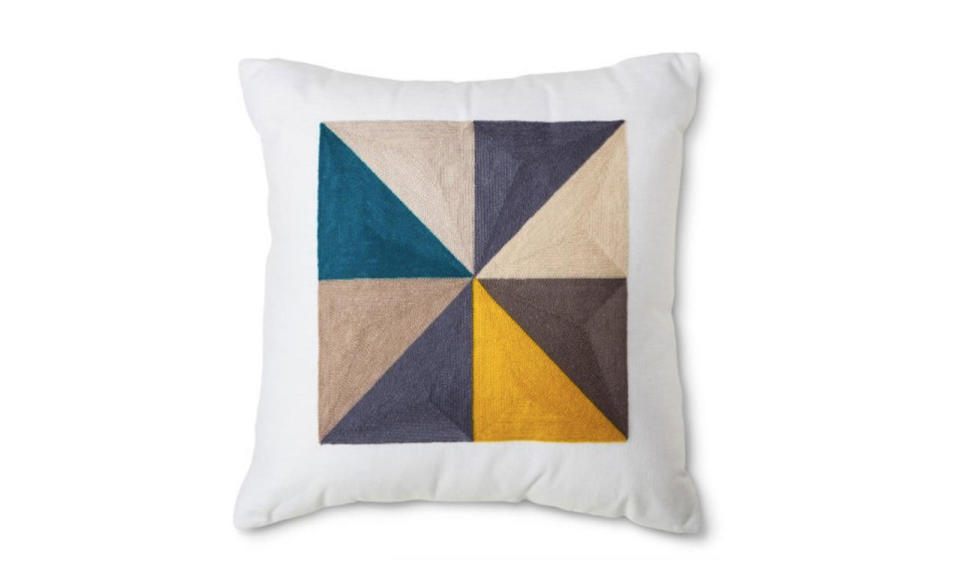 Target Square color block decorative pillow