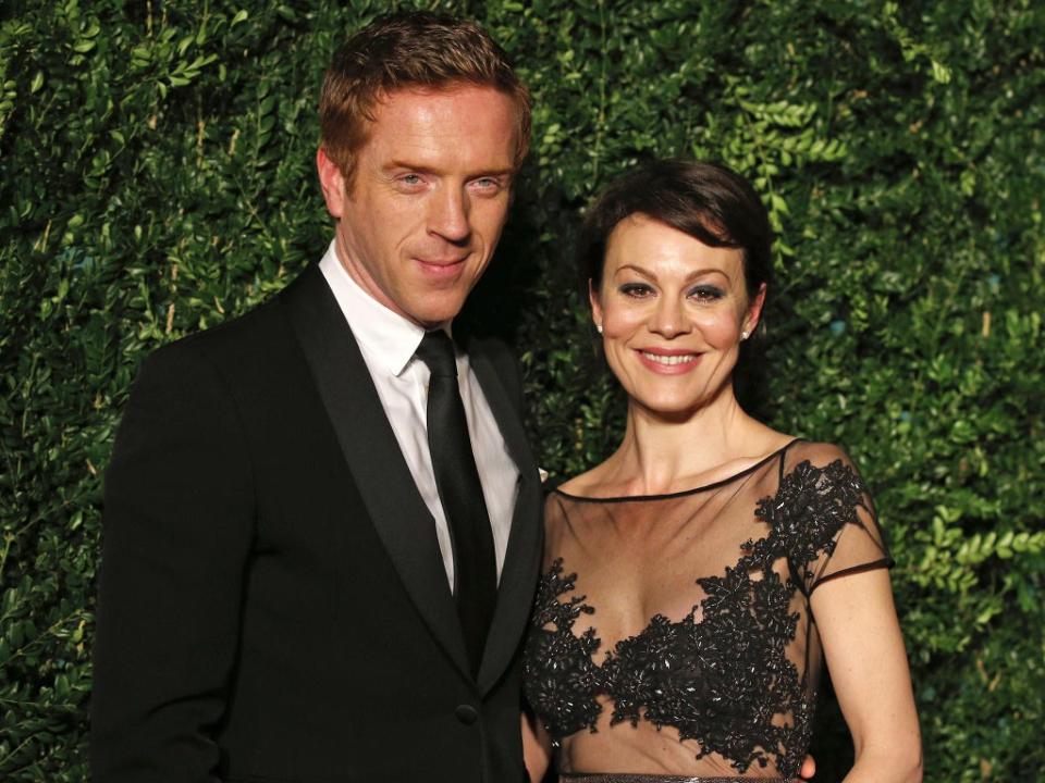 Damian Lewis and Helen McCrory at the Evening Standard Theatre Awards in 2014  (AFP/Getty)