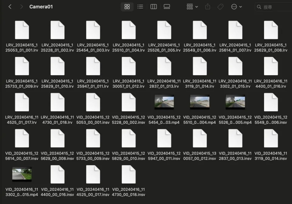 ▲Insta360 X4拍攝的全景影片將只會產生一個*.insv檔案，不像過往機種會同時產生兩個檔案，分別對應前後鏡頭拍攝畫面