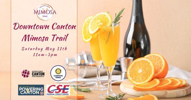 Grab your tickets now for this sparkling new event, Downtown Canton Mimosa Trail, on Saturday, May 11.