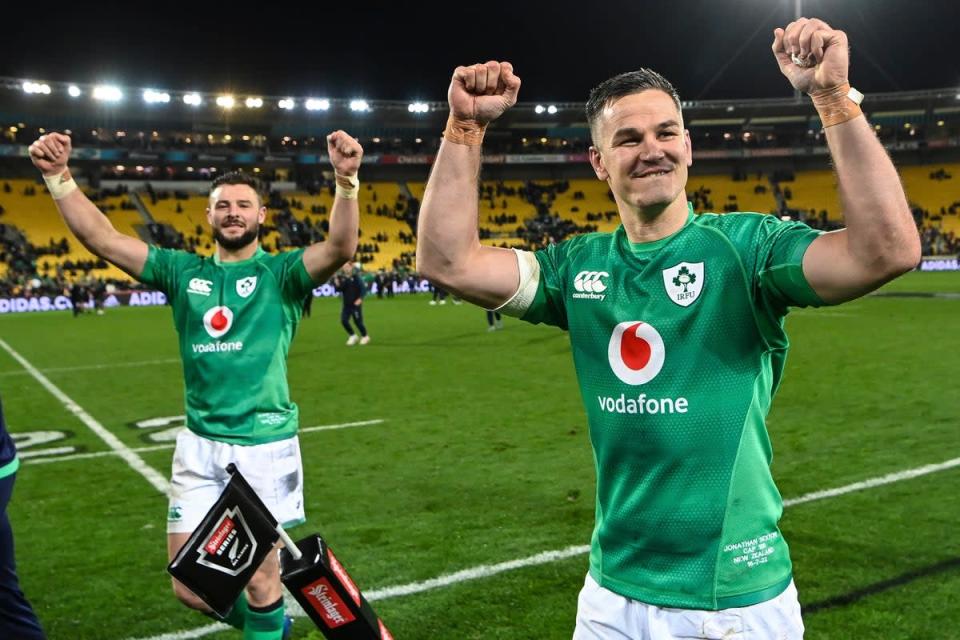 Johnny Sexton led Ireland to success in New Zealand (Andrew Cornaga/AP/PA) (AP)