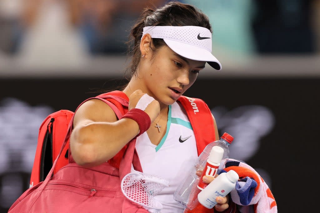 Emma Raducanu’s Australian Open run ended in the second round (AFP via Getty Images)