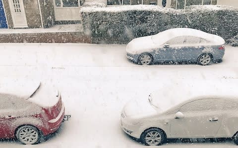 snow in Seaham, Co Durham - Credit: Steph Charlton/ PA