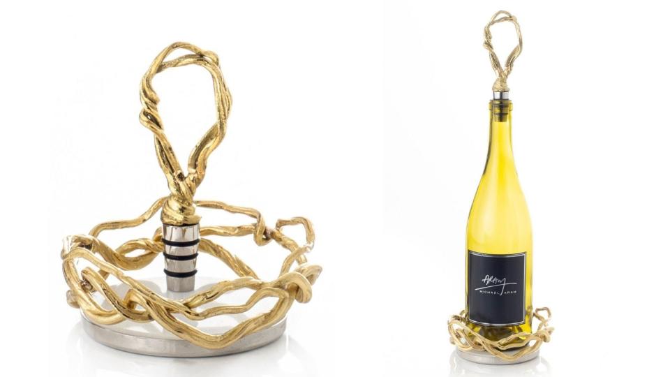 Best gifts for wine lovers 2019: Michael Aram Wisteria coaster and wine stopper