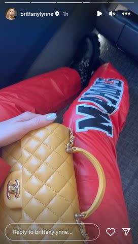 <p>Brittany Mahomes/Instagram</p> Brittany Mahomes offers a glimpse of her game-day outfit on Jan. 21.