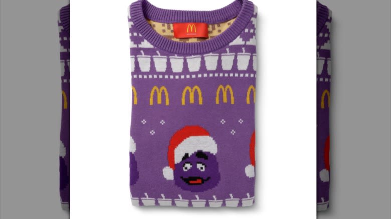 Grimace sweater folded