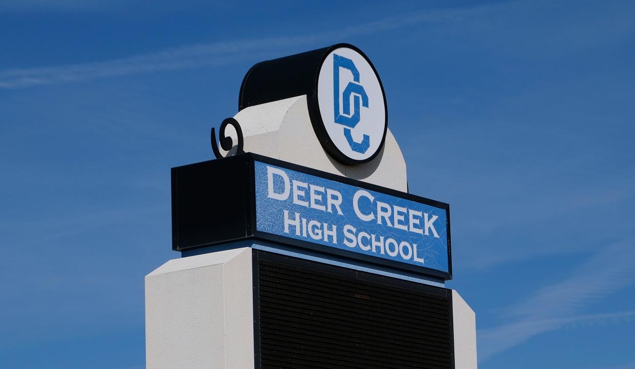 Deer Creek High School is pictured March 4.