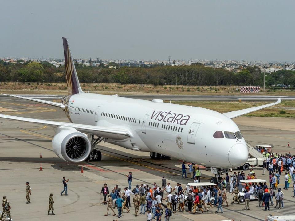 A Vistara aircraft.