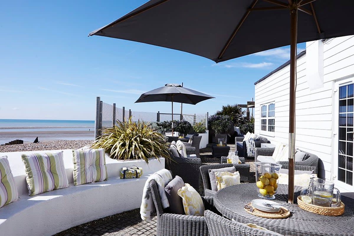 Part of the outside area at Angmering-on-Sea Beach House (Luxury Beach House Rentals)