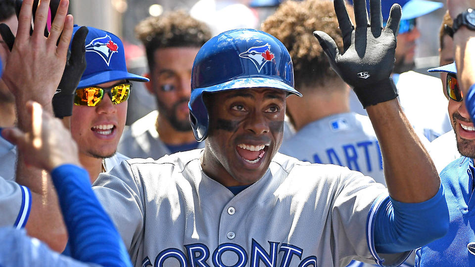 Curtis Granderson is in his first season with the Blue Jays