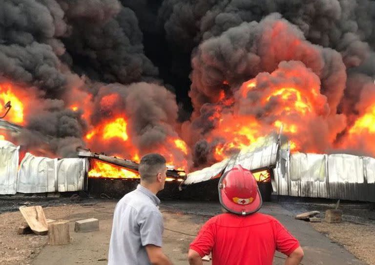 El incendio en Colonia Profundidad generó pérdidas millonarias.