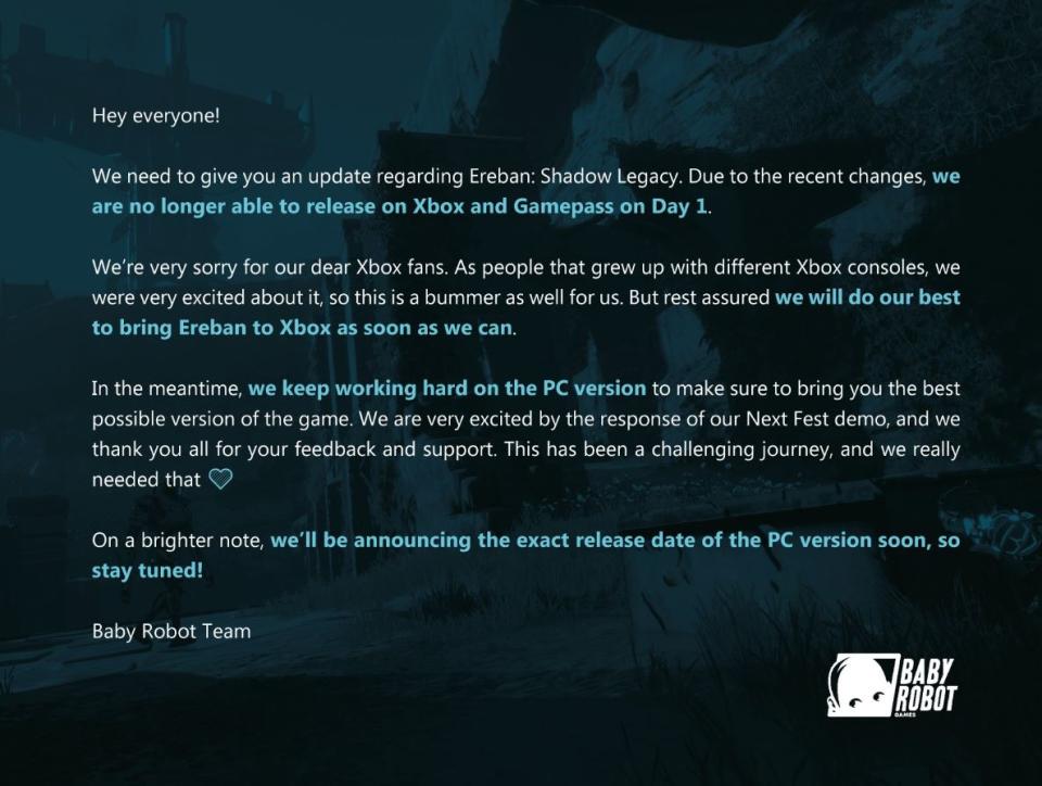Ereban: Shadow Legacy le dice adiós a Xbox Game Pass