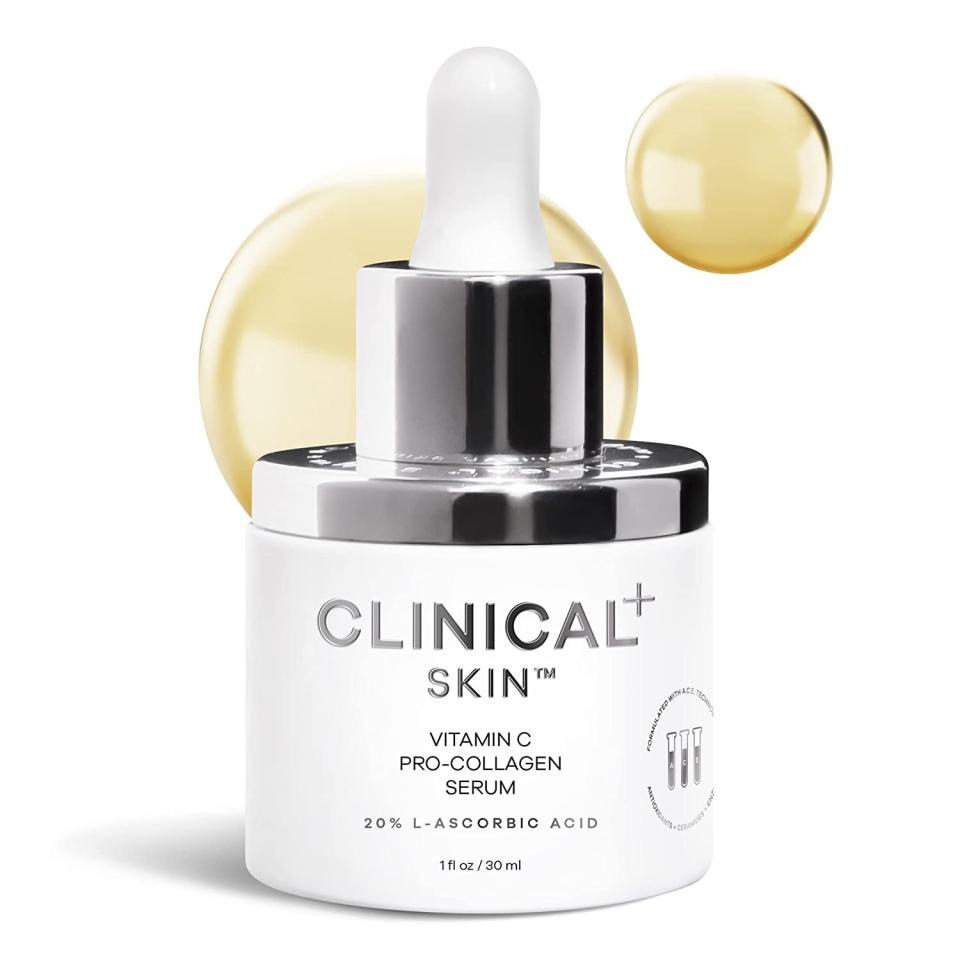 Clinical Skin Vitamin C Pro-Collagen Serum Vitamin E, Anti-Aging, Skin Brightening Formula, For Soft Luminous Skin, for Fine Lines and Wrinkles