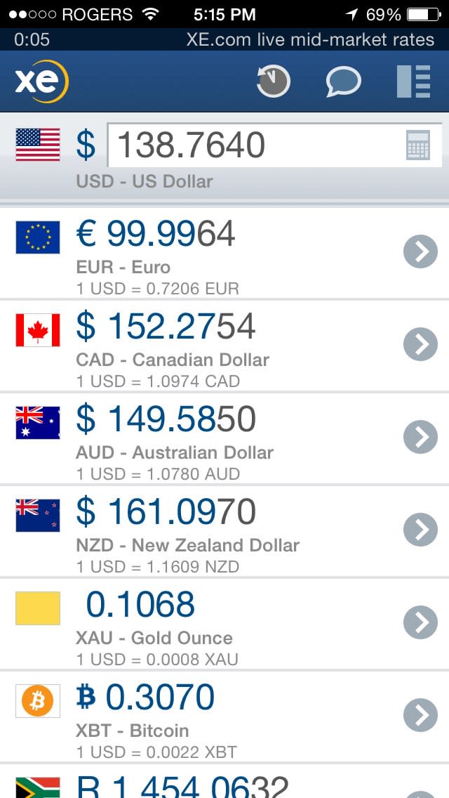 XE Currency App