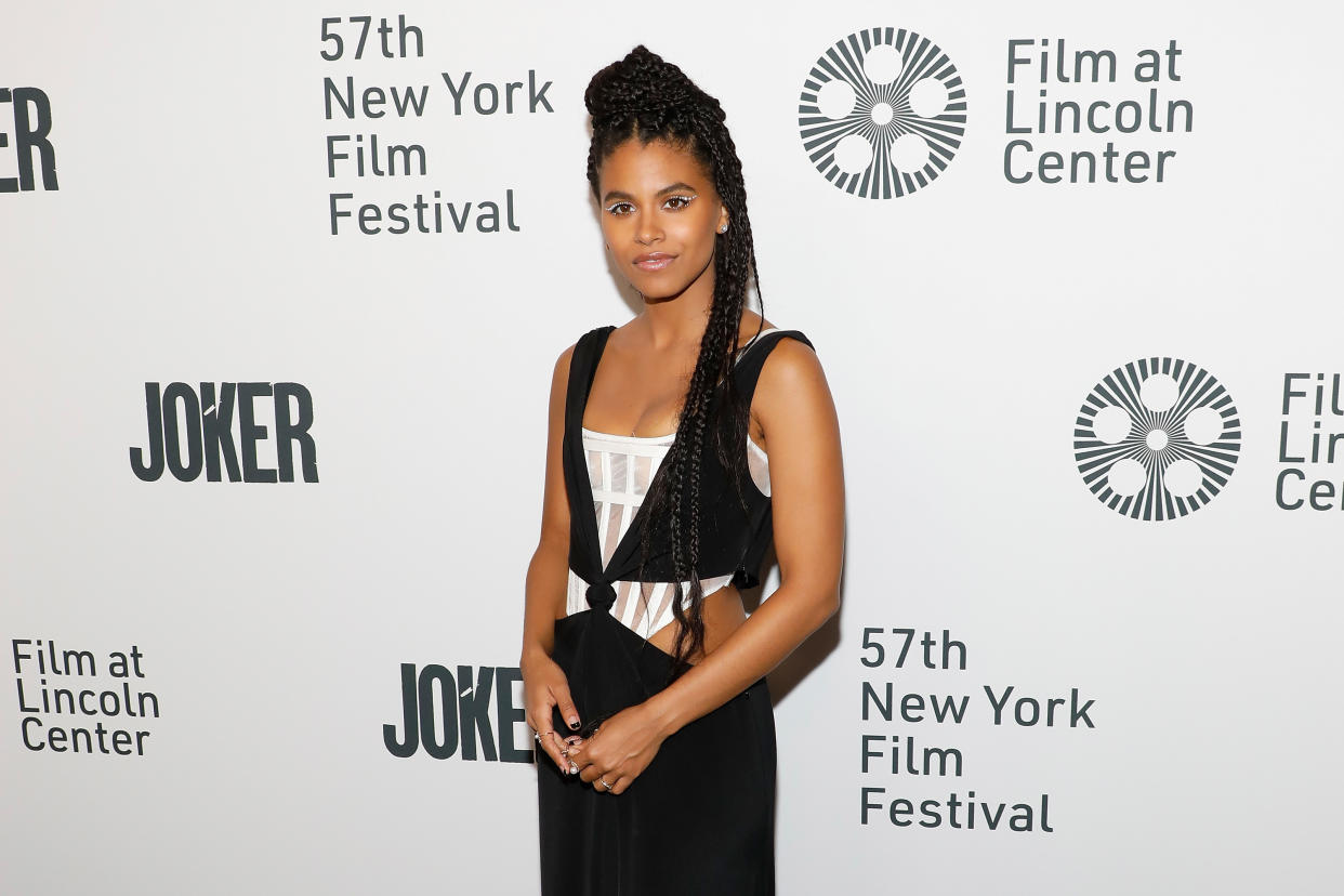 Zazie Beetz attends a screening of "Joker" during the 57th annual New York Film Festival. (Photo by Taylor Hill/FilmMagic)