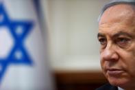 FILE PHOTO: Israeli Prime Minister Benjamin Netanyahu chairs the weekly cabinet meeting in Jerusalem