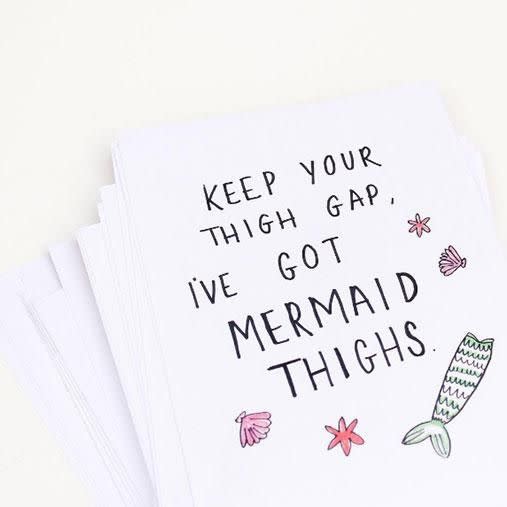 The new body positive trend embraces mermaid thighs. Photo: Instagram/glitteryhandsbx