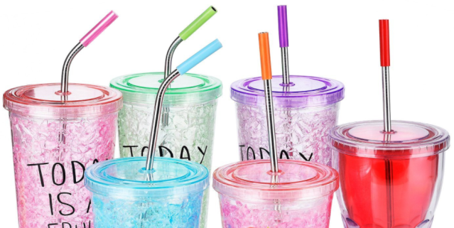 Reuseable Drinking Straws :: long straws aid drinking