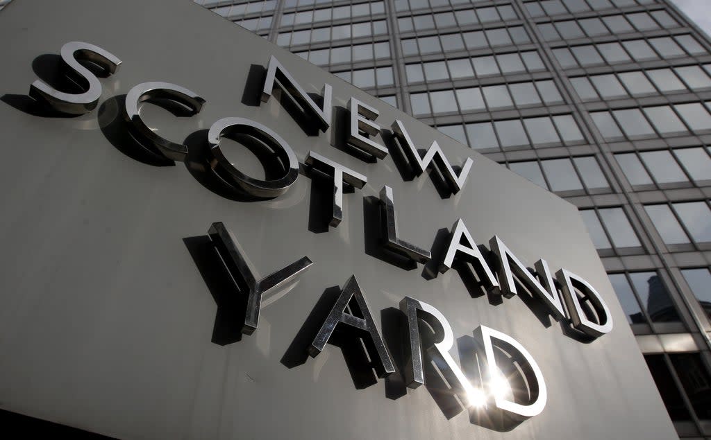 The New Scotland Yard sign (PA Archive)