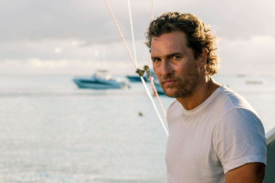 McConaughey in <em>Serenity</em> (Photo: Graham Bartholomew/Aviron Pictures)