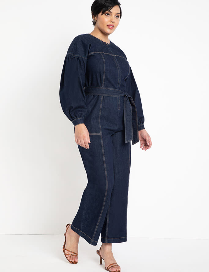 Eloquii puff sleeve jumpsuit