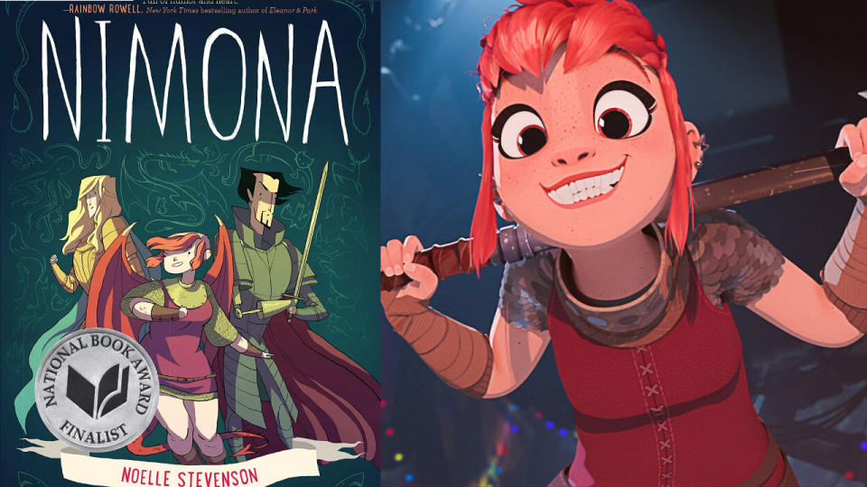 Nimona graphic novel and Netflix movie