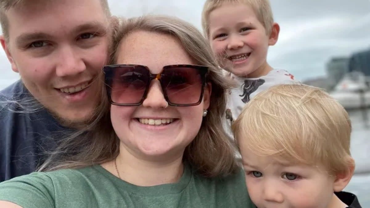 Kassandra Sweeney and her two sons Benjamin and Mason were found dead in their home last week (GoFundMe)