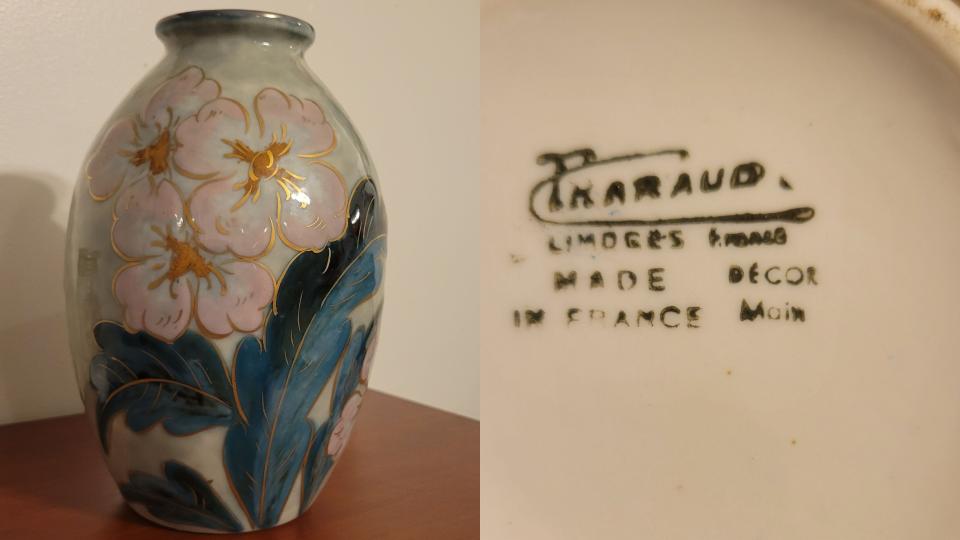 A Camille Tharaud vase Virginia woman Sandra Poindexter bought for $4.99 at Goodwill.