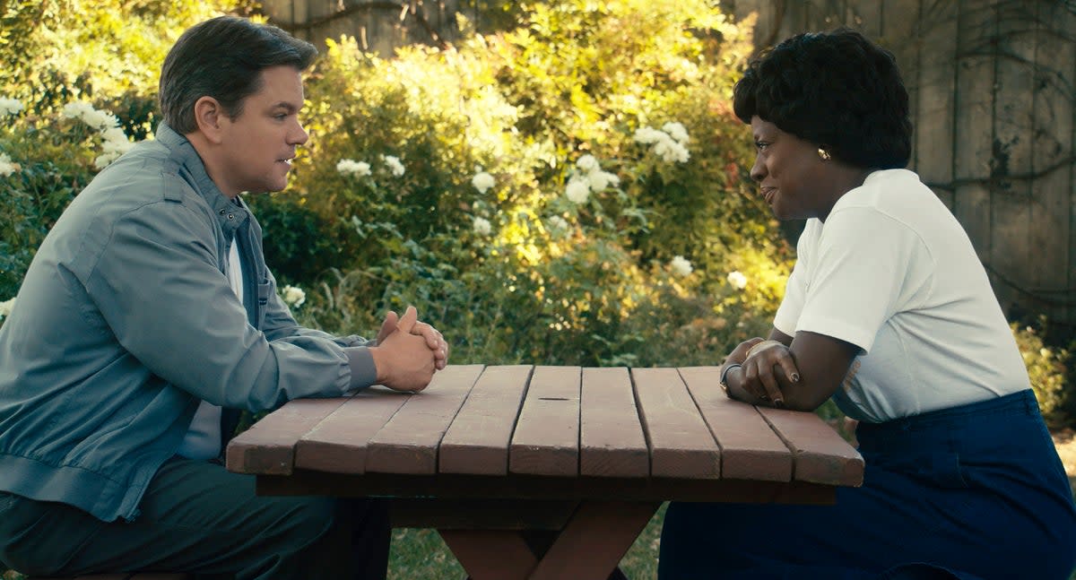 Matt Damon and Viola Davis  (AP)