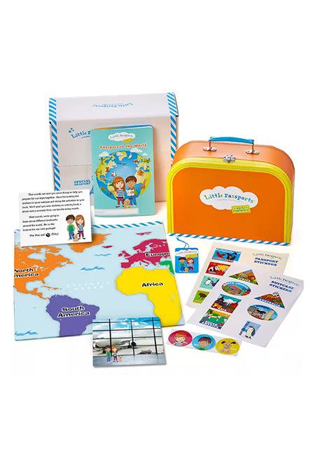 <p>Spark their <strong>curiosity for culture </strong>with this global subscription box. Early explorers will learn about world themes like music and geographic features, while the big kids' box teaches her about a new country each month.</p><p><em>Starts at $22 per month<br>Ages: 3+</em></p><p><a class="link " href="https://go.redirectingat.com?id=74968X1596630&url=https%3A%2F%2Fwww.littlepassports.com%2Fshop&sref=https%3A%2F%2Fwww.goodhousekeeping.com%2Flife%2Fg5093%2Fsubscription-boxes-for-kids%2F" rel="nofollow noopener" target="_blank" data-ylk="slk:Shop Now;elm:context_link;itc:0;sec:content-canvas">Shop Now</a><br></p>