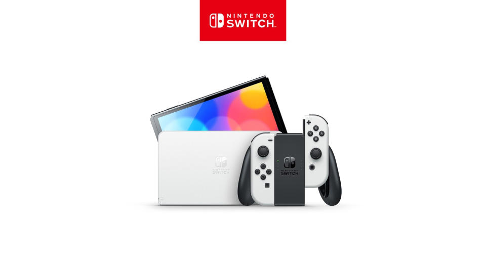 [Nintendo Official Store] Nintendo Switch - OLED Model White. (Photo: Shopee SG)